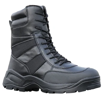 patent leather police boots