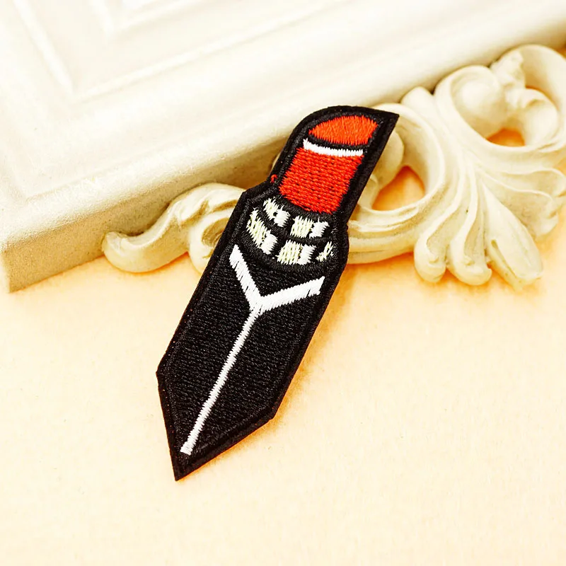 Hot Sale Lips Kiss Lipstick Ironing Badges Embroidery Patches (3).jpg
