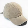 Unisex Spring Autumn 100% Cotton Solid Sports Visor Hat Distressed Washed Denim Baseball Cap