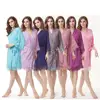 Plain colors Lace bride robe for Wedding
