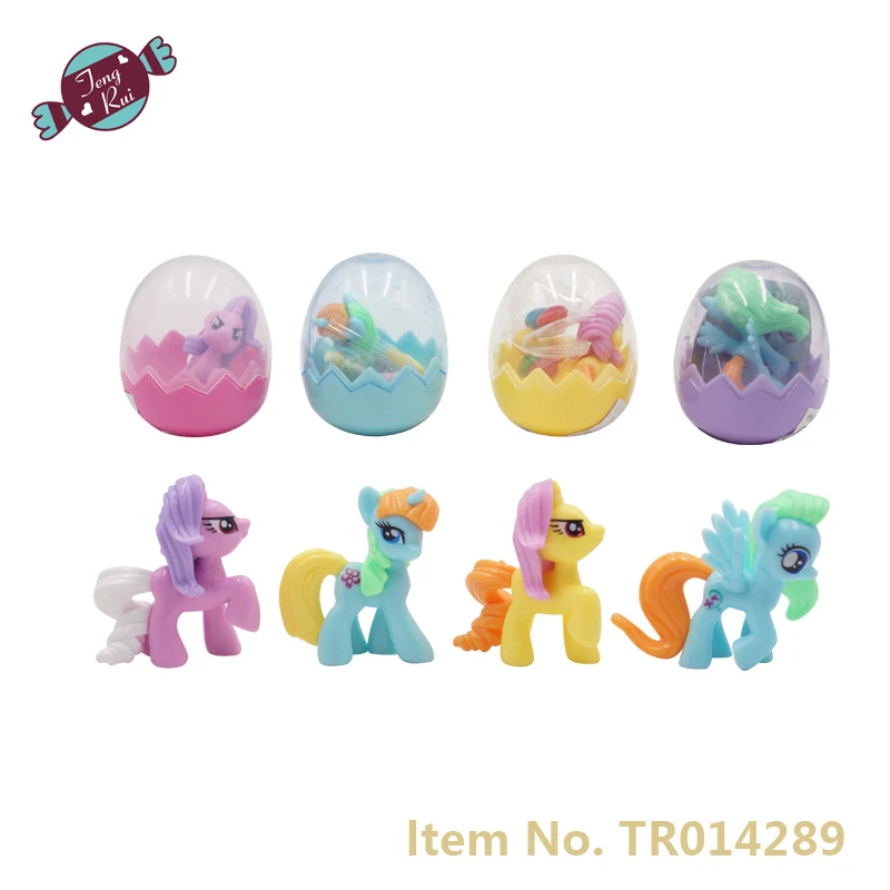 Surprise Egg Toy With Horse Toy And Sweet Candy Inside For Kids Candy