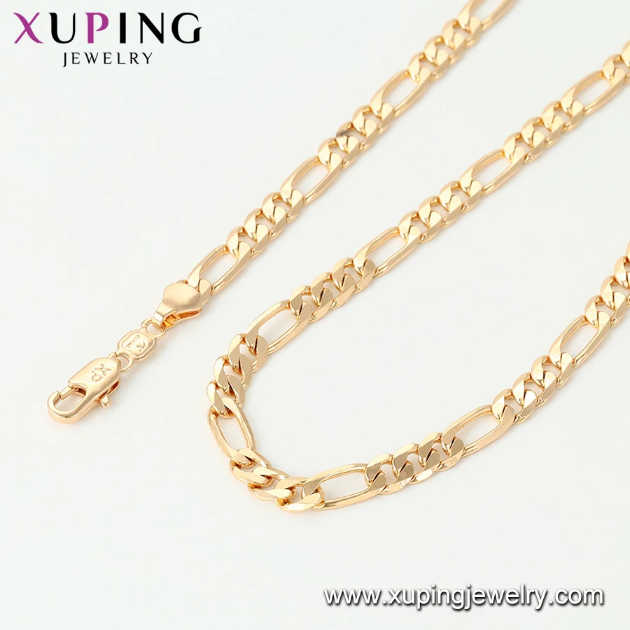 45311 Xuping Jewelry 18k Gold Plated Simple Style Chain Necklaces - Buy ...
