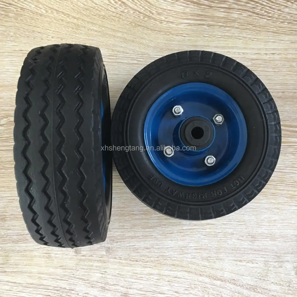 6 Inch Small Pu Foam Solid Wheel For Cart - Buy Pu Foam Solid Wheel 6 ...