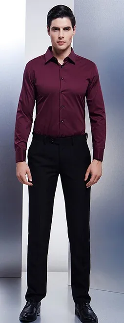 mens red wine shirt