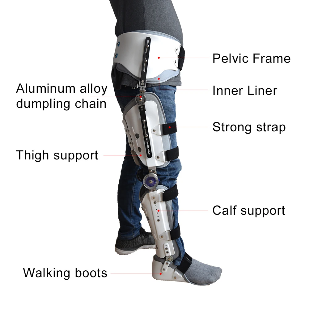 Medcal Equipment Hip Knee Ankle Foot Brace Orthosis