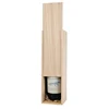 Blank Wood Color Decorative Sublimation Single Bottle Cover Luxury Gift Wooden Wine Box