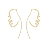 Creative Facial Earrings Personality European and American Alloy Fashion Earrings Female Jewelry