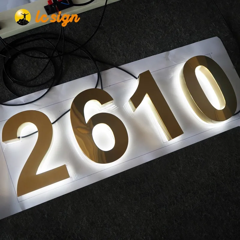 Custom Made Led Logo Sign 3d Led Letter Back Lit Custom Led Acrylic ...