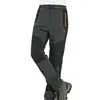 Sidiou Group New Winter Fleece Outdoor Hiking Pants Men Women Camping Skiing Softshell Trousers