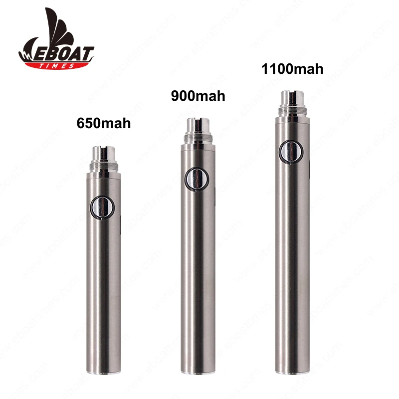 Eboattimes vape pen battery 510 thread 6509001100mah EVOD vape battery for cbd