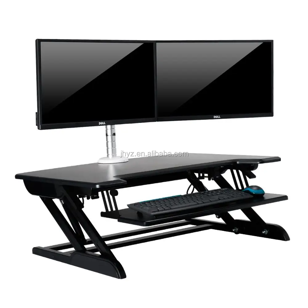 foldable ergonomic adjustable standing desk converter