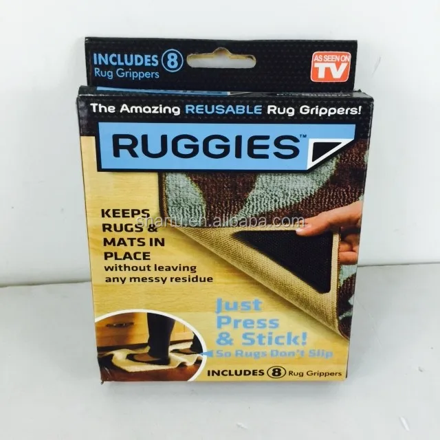 8pc/lot Cheapest Ruggies Rug Grippers Triangle Shape Carpet Antislip