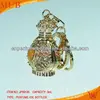 Wholesale 2014 Unique Design refill perfume glass bottle and Alloy Retro Style Keyring