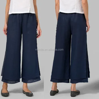 ladies lightweight cropped trousers