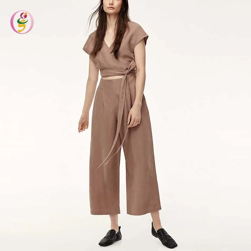 linen pant suits for ladies