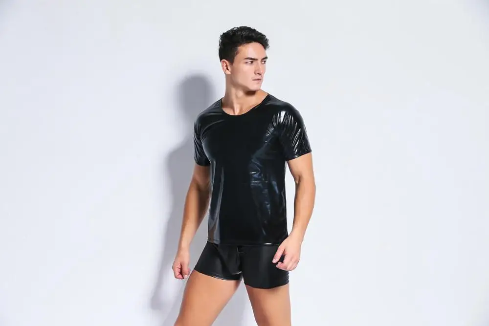 Wholesale Erotic Wetlook Men Leather Latex Lingerie Costume - Buy Latex ...