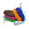 high quality chinese chenille mitt waterproof material plush microfiber car cleaning glove
