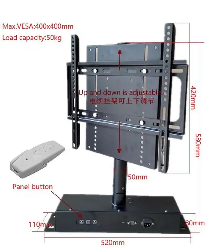 Remote Control 360 Degree Rotating Tv Stand Automated Swivel Tv Base
