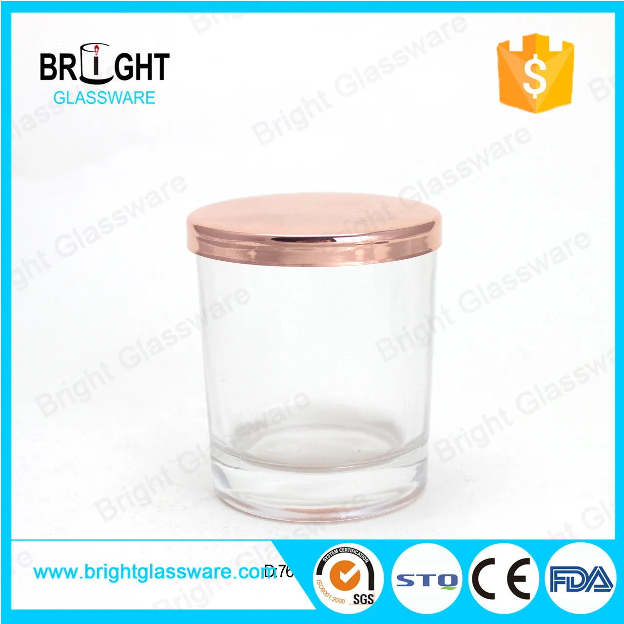 China Supplier 103mm Brushed Metal Candle Jar Lid Polished Aluminum