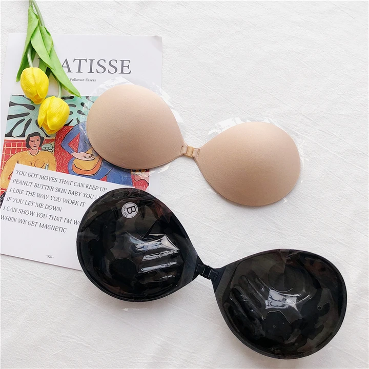 New Fashion Women 3cm Thick Section Adhedive Push Up Strapless Silicone Invisible Bra Buy