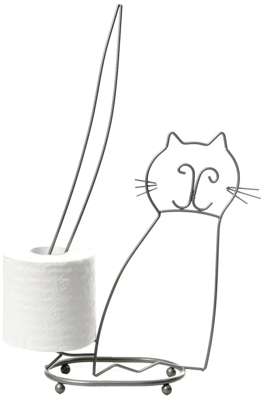 Taymor Standing Cat Toilet Tissue Holder, Oil Rubbed Bronze