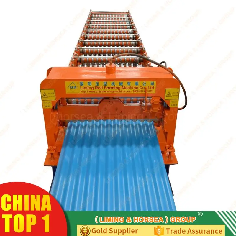 High Performance Corrugated Panel Zinc Aluminum Roofing Iron Sheets Roll Forming Making Machine
