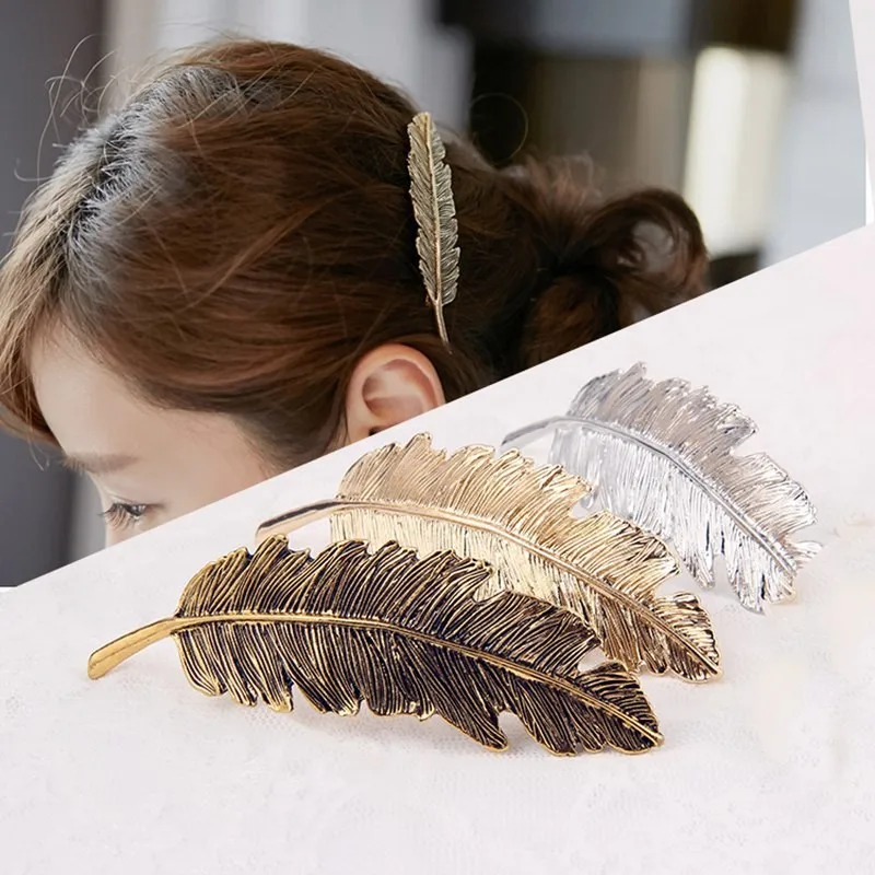 leaf hair pin