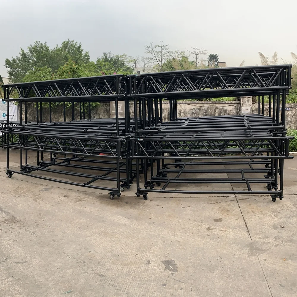 new design aluminum base plate for 4ft 6ft black pre rig truss