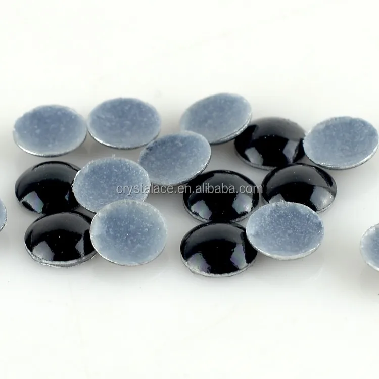 1.5mm-10mm lead free studs, black pearls hotfix , half round hot-fix pearls for decoration