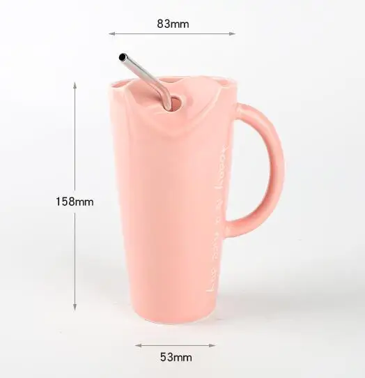 New Arrival 16oz Custom Drinking Straw Mug Coffee Ceramic Mug With Hand ...