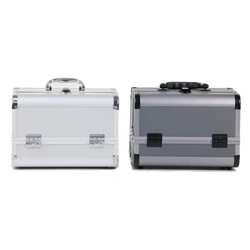 makeup box silver