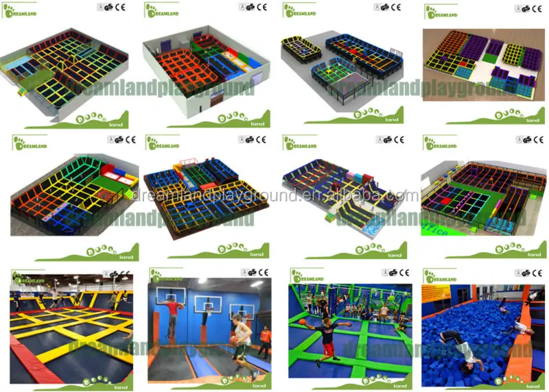 Children Equipment Play funny games Amusement Used Customized Foam Pit Indoor Small Kids Trampoline Park