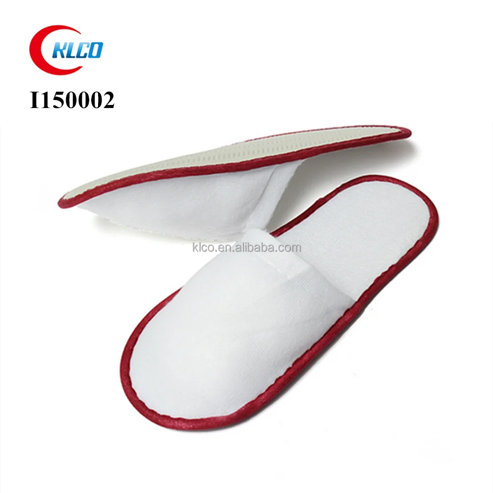 cheap wholesale disposable custom unisex terry hotel slippers