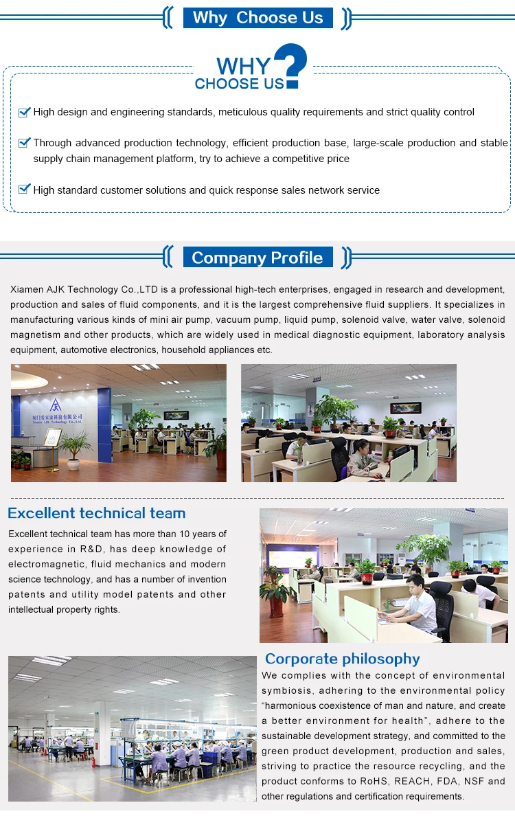 Custom Design DC 6V/12V/24V High Pressure Mini Micro Solenoid Valve