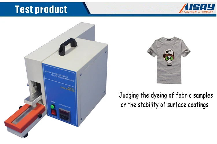 Quality Assurance Electric Wet and Dry Friction Decoloring Test Instrument