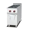 2018 Global best quality 304 stainless steel gas range with 2-burner with cabinet