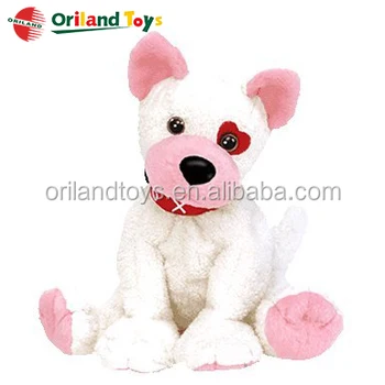 valentine plush dog