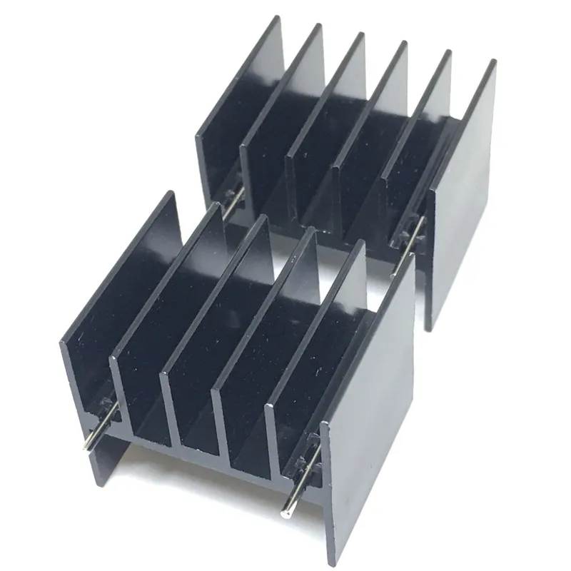 10pcs Black Aluminum Heatsink 25x30.3x25mm - For L298N, LM7805, IC Cooling 1 thumbnail image