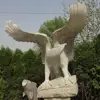 limestone granite eagle carving
