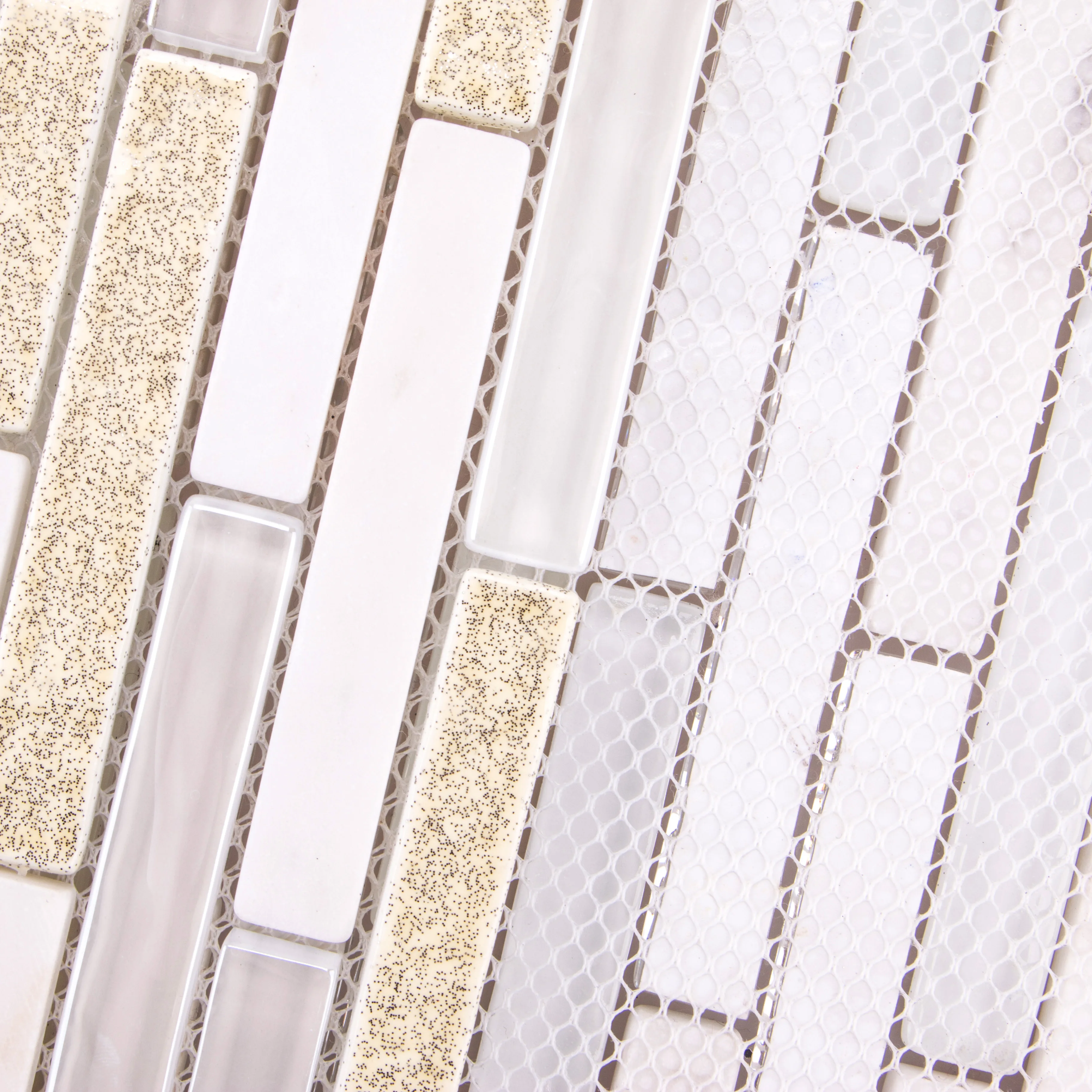 Strips white marble tile stone yellow cheap glass mosaic tiles for bathroom home decor