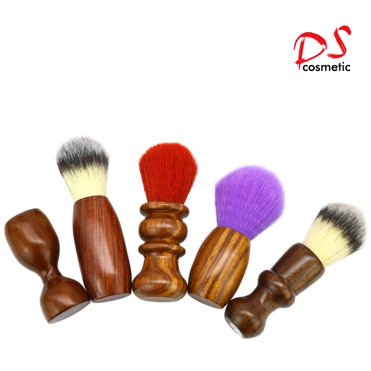 long hair wooden handle synthetic hair man shaving beard brush shaving brush