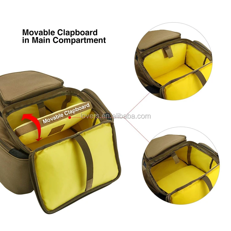 Fishing Tackle Backpack Fishing Bag with Rain Cover