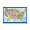 Customized Cheap Colorful Folded Paper Map Printing for Wall Poster