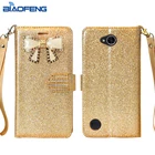 Slot Para cart&atilde;o de Couro PU Caso Do Telefone M&oacute;vel Carteira Para LG LV 7/Poder X 2