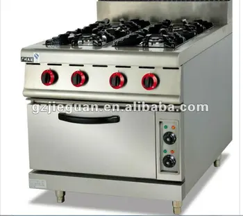 Gas Range With 4 Burners With Electric Oven - Buy Gas Cooking Range