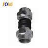 EPDM expansion bellows double ball BS NPT union threaded rubber joint
