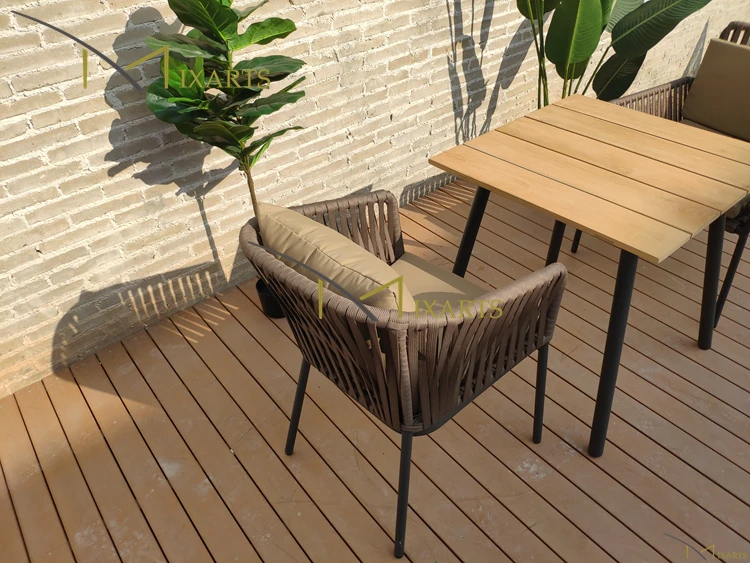 garden sofa chair rattan rope furniture Outdoor hotel furniture