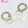 Wedding Party Souvenirs Vintage Gold Garland Shape Design Beer Bottle Opener Wedding Gift For Guests