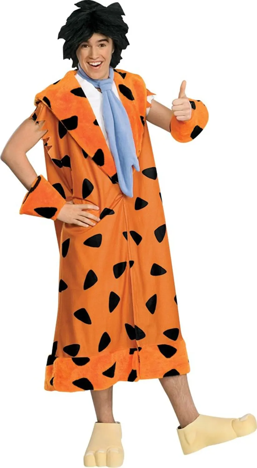 Fred Flinstone Adult Mens Costume Rubies Orange