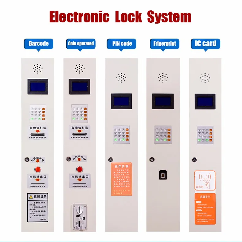 Electronic Lock Storage Steel Locker Ic Card Operated Steel Smart Parcel Locker